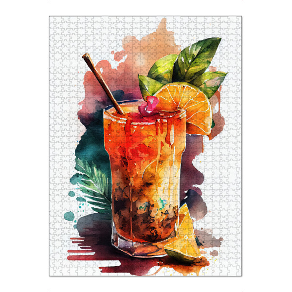 Puzzle Ravensburger "Tropisches Fluchtgetränk" artboxONE - Essen & Trinken,Essen & Trinken / Alkohol