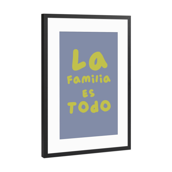 Poster mit Rahmen Schwarz (Metallic) "Zusammenhalt" artboxONE - Typografie,Menschen,Liebe