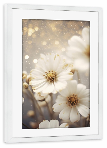 Poster mit Rahmen weiß "Pastel Flowers (Three)" artboxONE - Natur,Floral,Für Mama