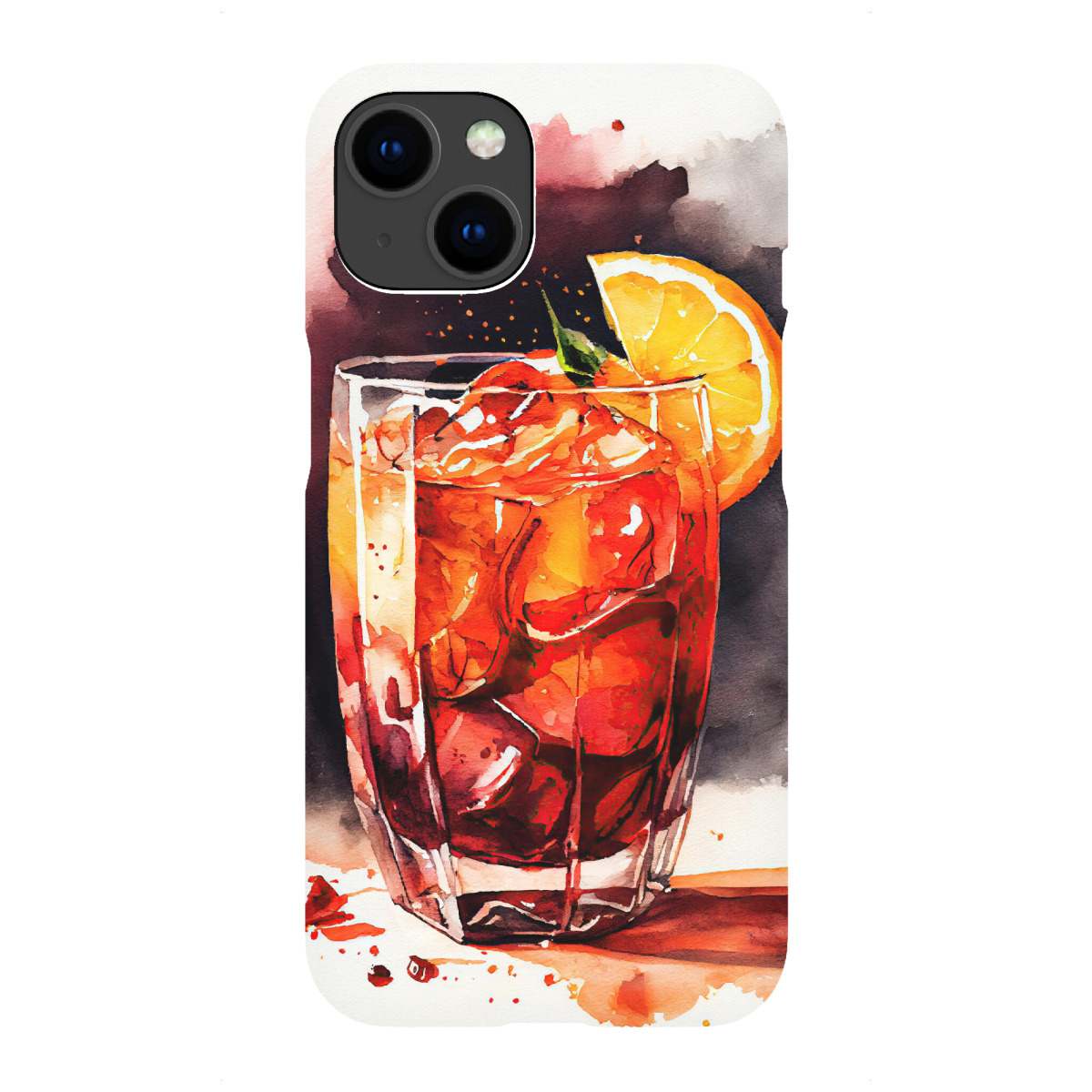 "Rubinroter Sonnenuntergangsdrink"für iPhone - Premium-Case Handyhülle artboxONE