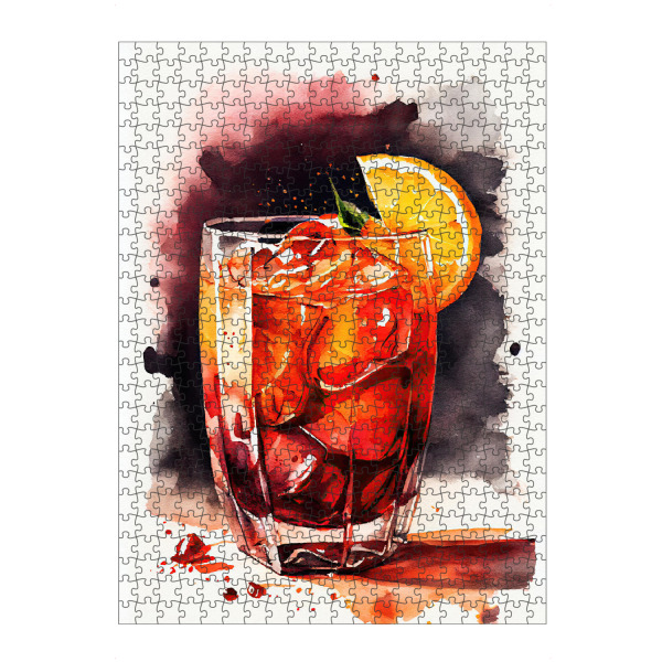 artboxONE Puzzle "Rubinroter Sonnenuntergangsdrink" artboxONE - Essen & Trinken,Essen & Trinken / Alkohol