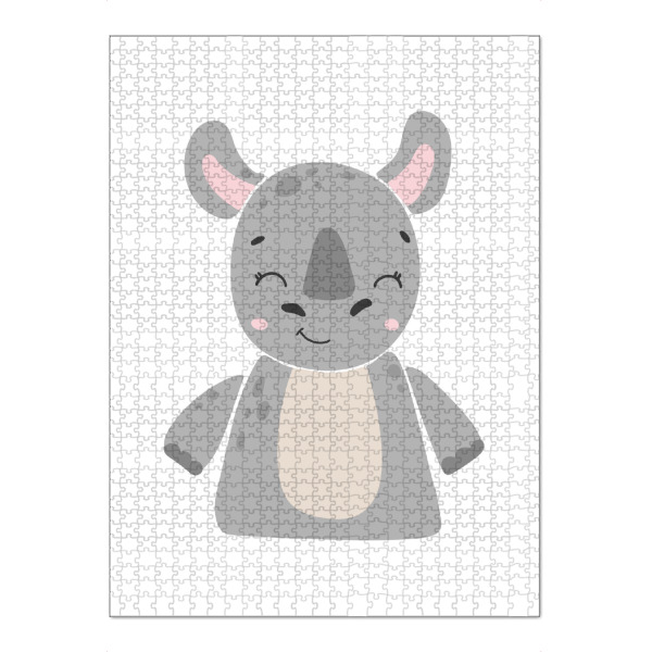 Puzzle Ravensburger "Abstraktes Nashorntier" artboxONE - Für Kinder,Tiere