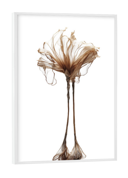 Poster mit weißem Rahmen "Connected Flower" artboxONE - Floral,Abstrakt,Für Mama
