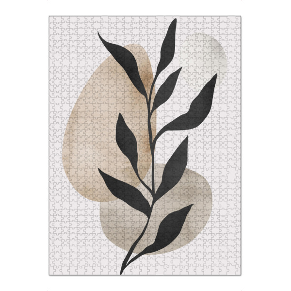 Puzzle Ravensburger "Watercolor floral A" artboxONE - Floral - Natur,Blumen,Illustration,Geometrisch,Aquarell,Malerei,Tropisch,Blätter - Bild natur