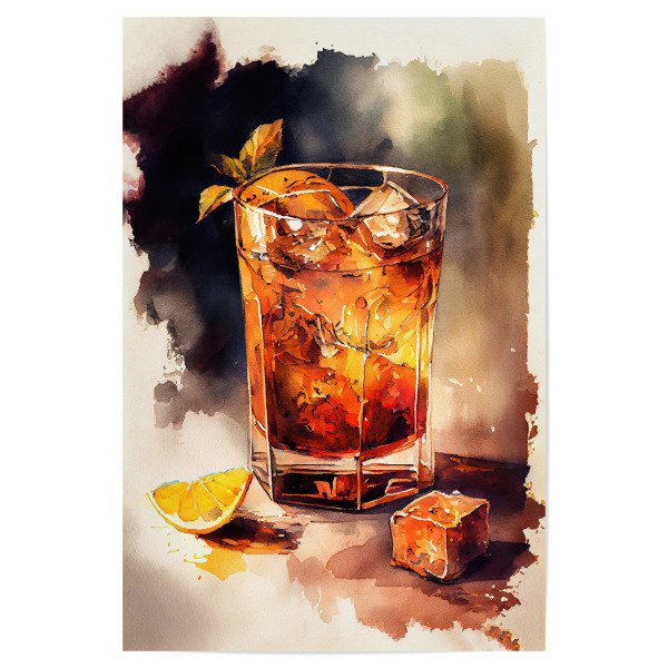 Poster 30x20 cm "Zeitlos elegantes Getränk" artboxONE - Essen & Trinken,Essen & Trinken / Alkohol