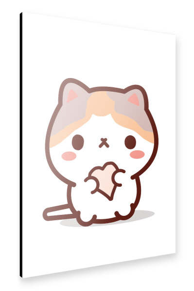 Alu-Dibond "Niedliche Kawaii-Katze" 30x20 cm artboxONE