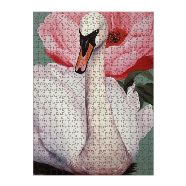 artboxONE Puzzle "Swan And Flower" artboxONE - Floral,Tiere,Abstrakt