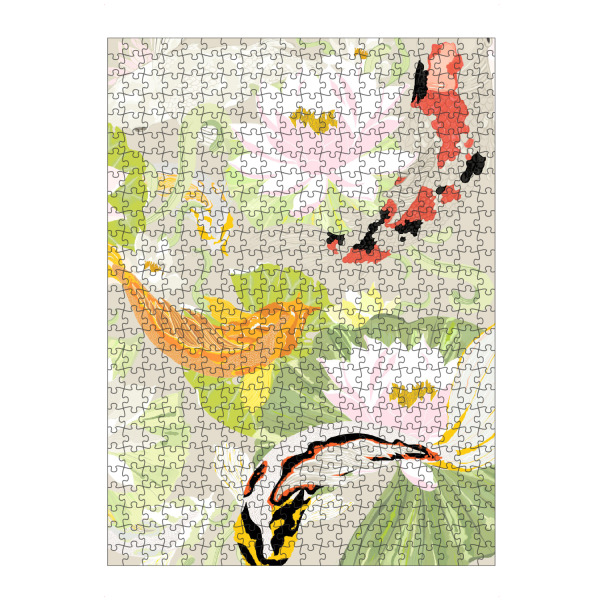 artboxONE Puzzle "Utsuri" artboxONE - Natur,Tiere - Chinoiserie,Japan,Modern,Koi-karpfen,Abstrakt - Bild chinoiserie