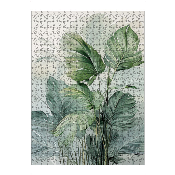 Puzzle Ravensburger "Grüner Schnee" artboxONE - Natur,Floral,Abstrakt