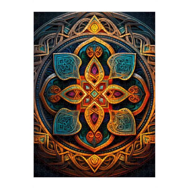 Puzzle Ravensburger "Mandala - Keltisch - Tadhg" artboxONE - Natur,Abstrakt