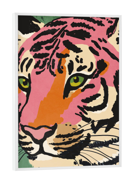 Poster mit weißem Rahmen "Strong Look" artboxONE - Tiere,Abstrakt,Reise / Afrika,Reise / Asien