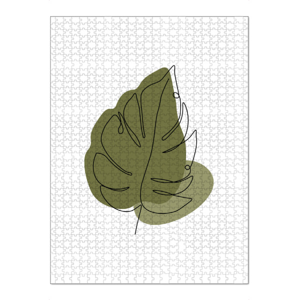 Puzzle Ravensburger "Abstraktes tropisches Blatt" artboxONE - Floral,Abstrakt