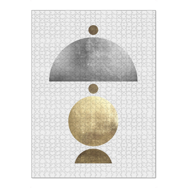 Puzzle Ravensburger "Metallic figures B" artboxONE - Abstrakt,Geometrie