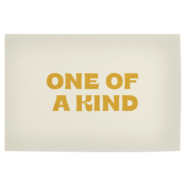 Poster "Einzigartig – Typografie" artboxONE - Typografie