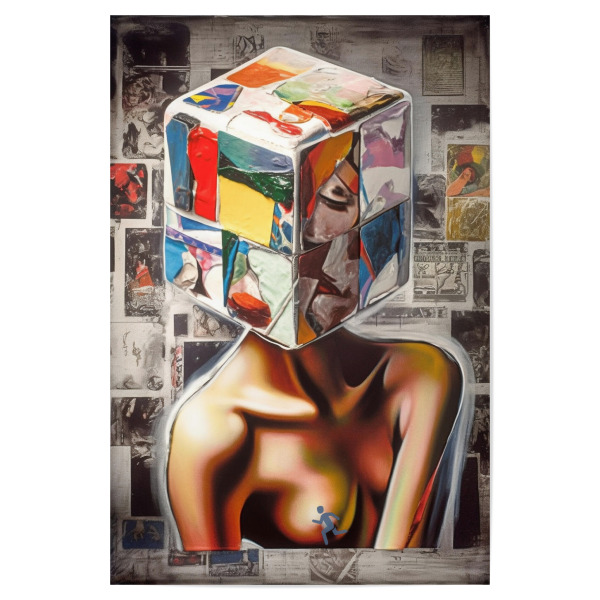Poster "Vintage Game Girl" artboxONE - Abstrakt,Menschen,Fiktion