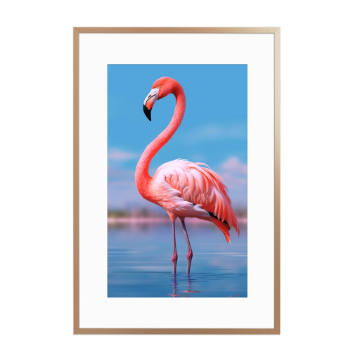 Love pink flamingo