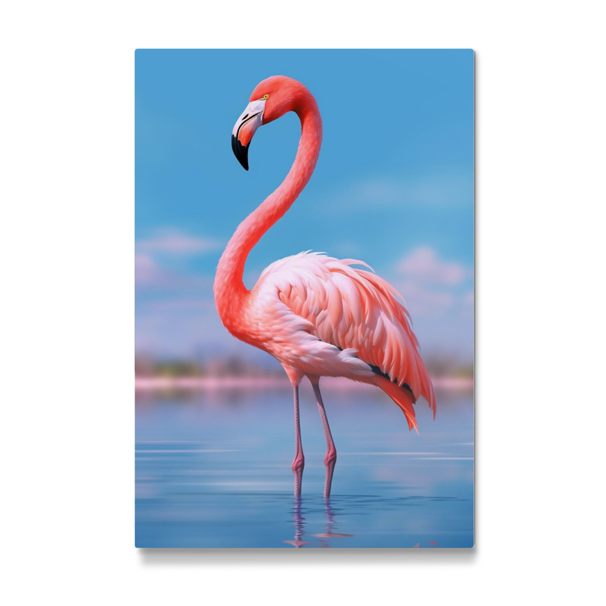Galerie-Print "Love rosa Flamingo" 30x20 cm artboxONE