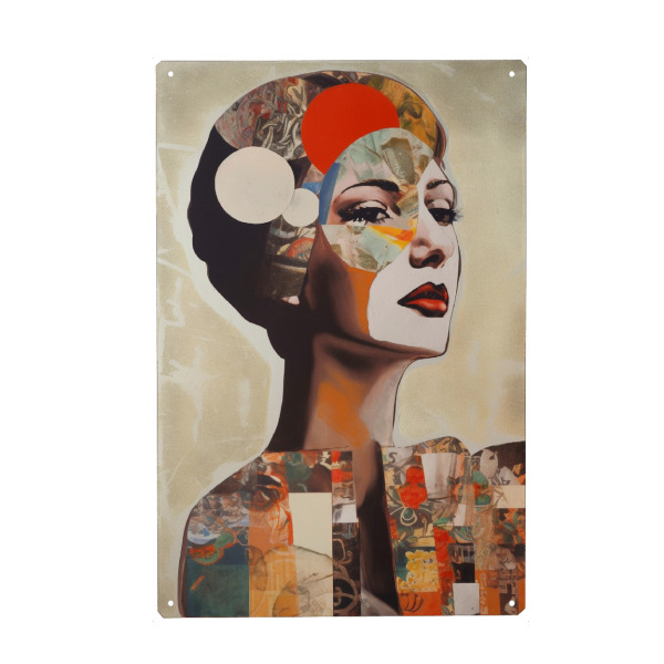 Holzbild "Woman pop Collage" artboxONE - Abstrakt,Menschen,Fashion
