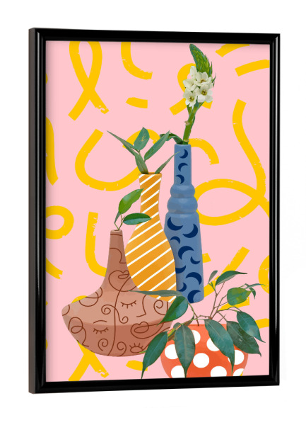 Poster mit schwarzem Rahmen "Modern Botanicals" artboxONE - Floral,Abstrakt
