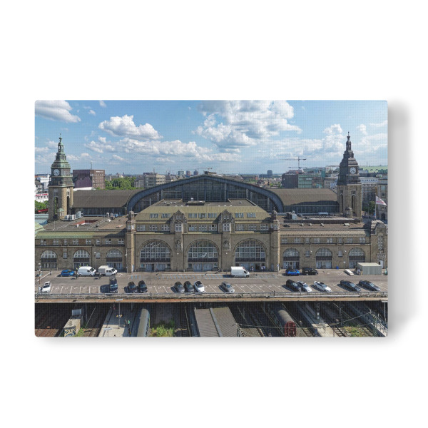 Leinwandbild "Hauptbahnhof Hamburg - Nordseite" artboxONE - Städte,Städte / Hamburg,Reise,Architektur,Reise / Länder