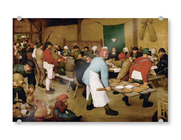 Acrylglasbild "Die Bauernhochzeit" artboxONE - Städte,Menschen,Männer