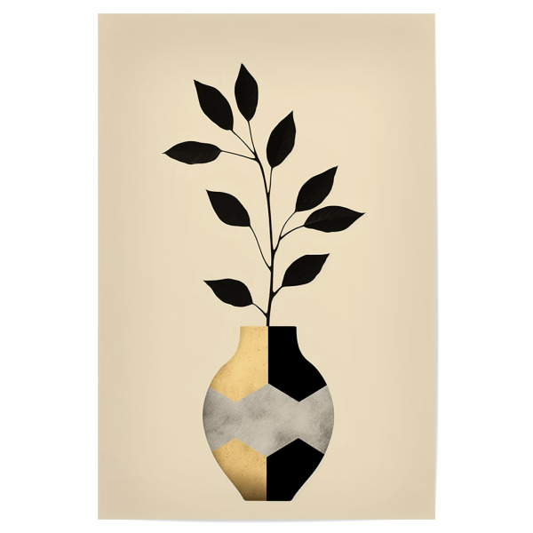 Poster "Schwarzer Zweig" artboxONE - Natur,Floral,Abstrakt