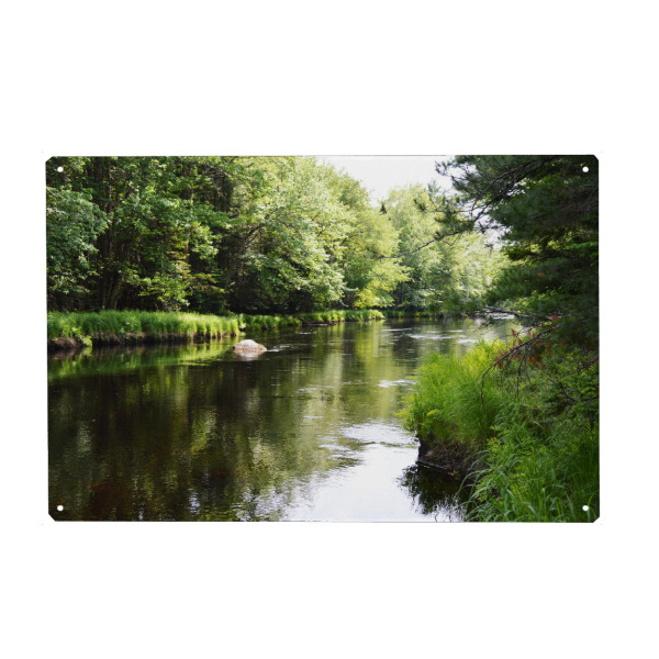 Holzbild "Pittoreske Flusslandschaft" artboxONE - Natur,Reise,Reise / Länder