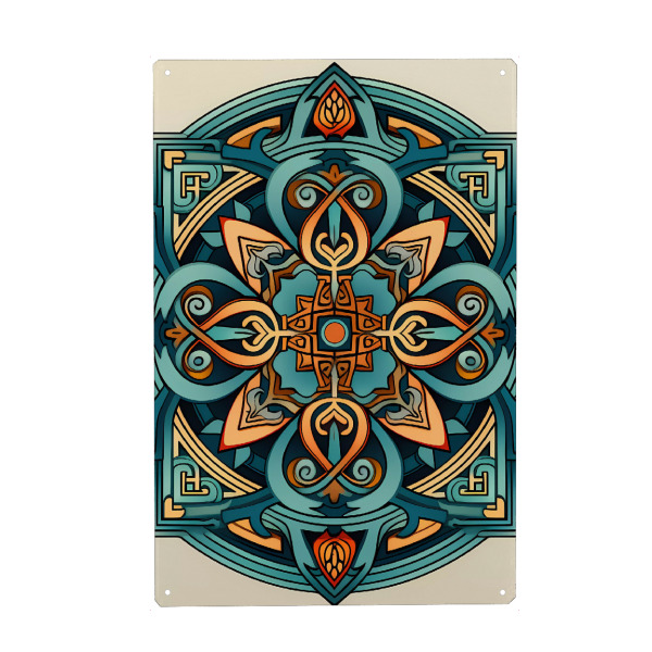 Metall Poster "Mandala - Keltisch - Sigrid" artboxONE - Natur,Abstrakt