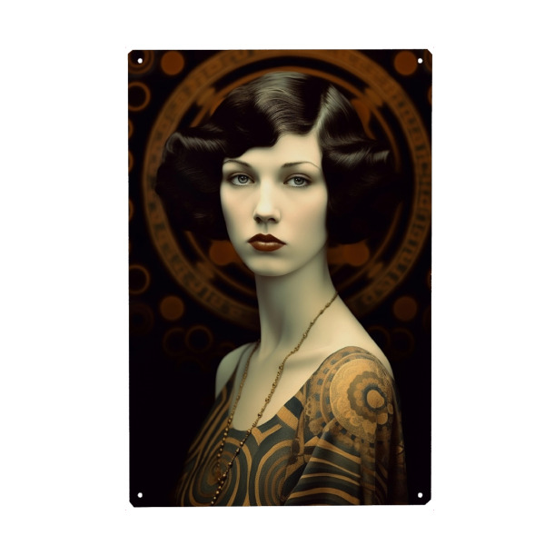 Metall Poster "Goldene20s" artboxONE - Menschen,Fashion