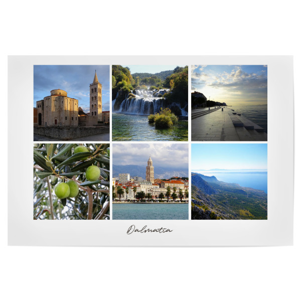 Poster 30x20 cm "Dalmatien @ Kroatien" artboxONE - Reise,Architektur,Reise / Länder
