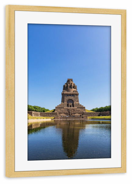 Poster mit Rahmen kiefer "Wasser, Denkmal, Himmel" artboxONE - Städte,Natur,Reise,Architektur
