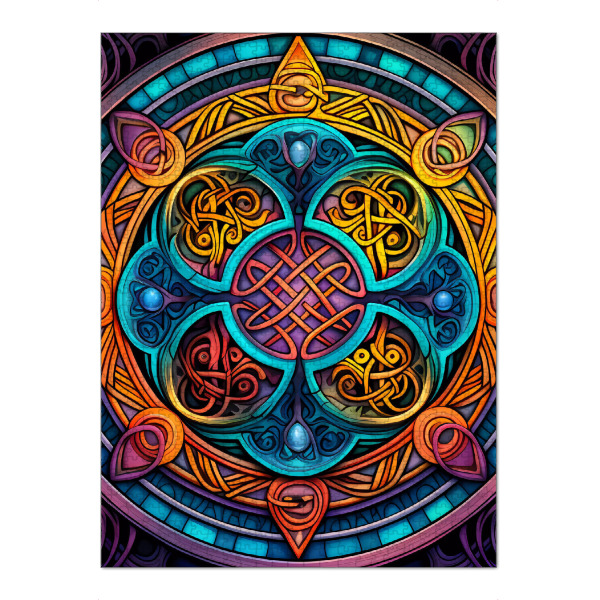 Puzzle Ravensburger "Mandala - Keltisch - Ragnar" artboxONE - Natur,Abstrakt