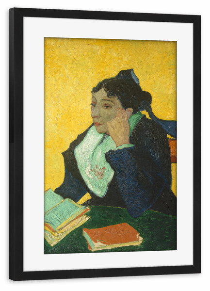 Poster mit Rahmen schwarz "Die Arlesienne" artboxONE - Abstrakt,Menschen