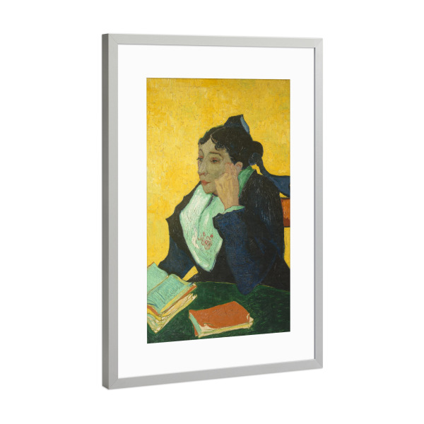 Poster mit Rahmen Silber "Die Arlesienne" artboxONE - Abstrakt,Menschen