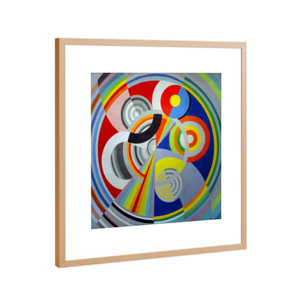 Poster mit Rahmen Kupfer "Rhythmus - Robert Delaunay" artboxONE - Abstrakt,Geometrie,Für Mama,Für Papa