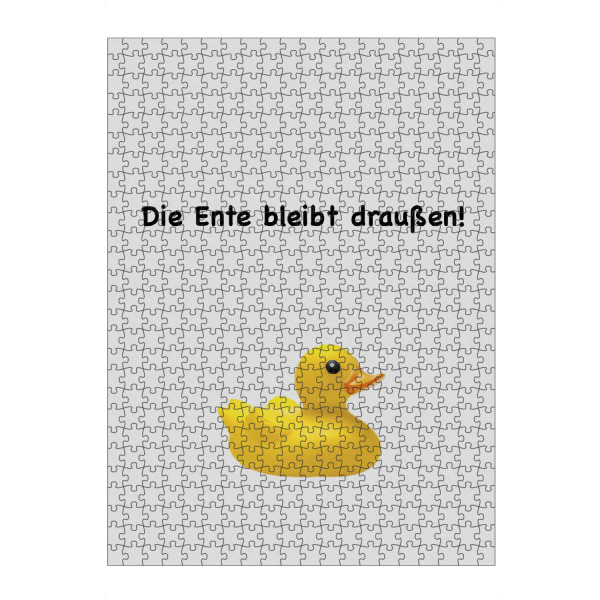 Puzzle Ravensburger "Gummiente" artboxONE - Typografie,Tiere,Lustig