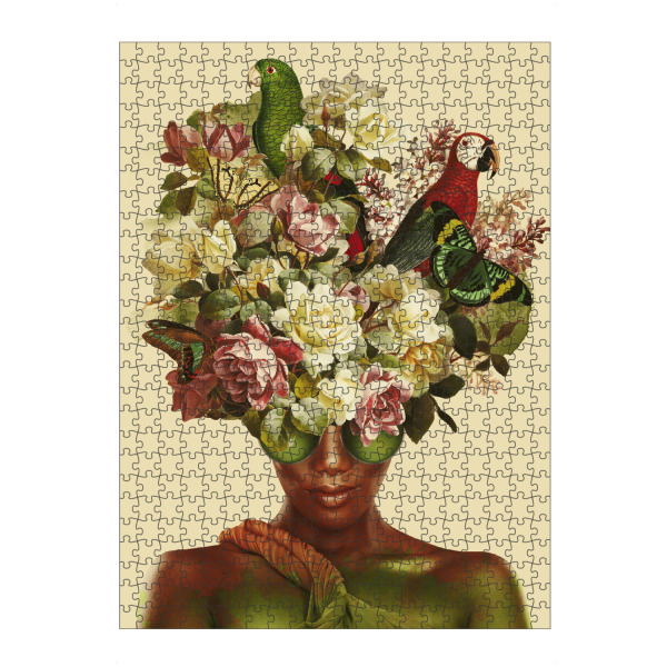 Puzzle Ravensburger "Mädchen im Frühling von TAS" artboxONE - Floral,Tiere,Abstrakt