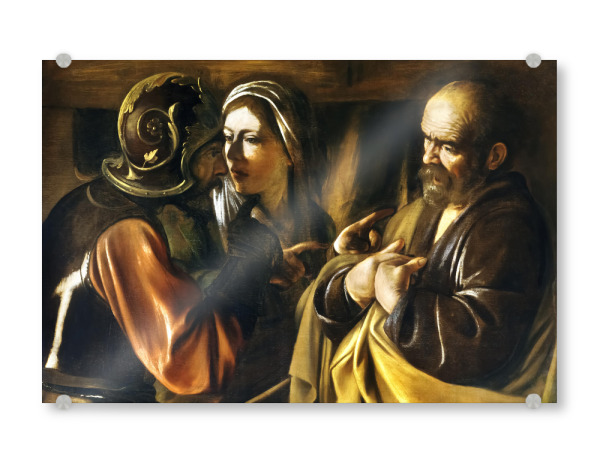 Acrylglasbild "Verleugnung des Heiligen Petrus" artboxONE - Menschen,Städte / Weitere,Für Mama,Für Papa,Männer