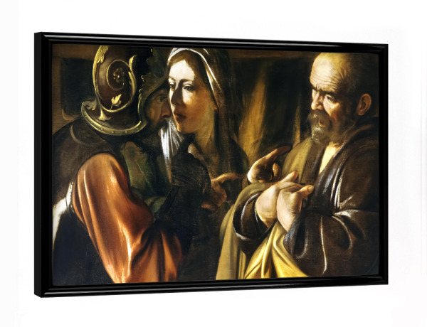 Poster mit schwarzem Rahmen "Verleugnung des Heiligen Petrus" artboxONE - Menschen,Städte / Weitere,Für Mama,Für Papa,Männer