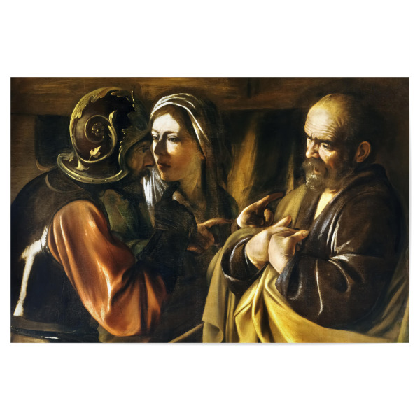 Poster 30x20 cm "Verleugnung des Heiligen Petrus" artboxONE - Menschen,Städte / Weitere,Für Mama,Für Papa,Männer