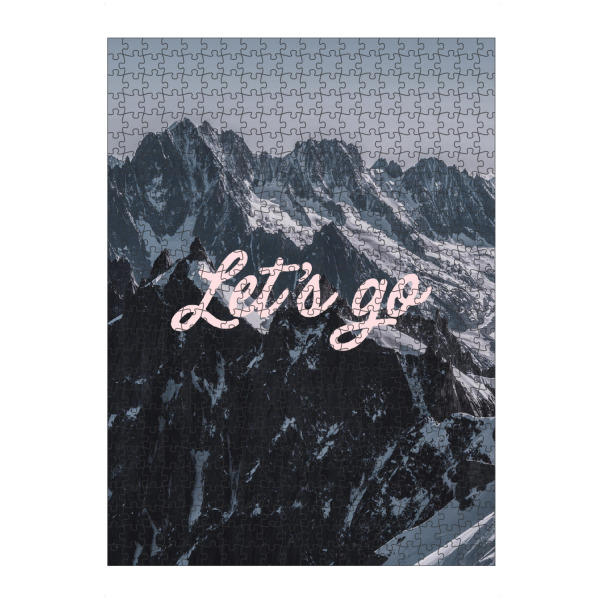 Puzzle Ravensburger "Lass uns hoch hinaus" artboxONE - Natur,Reise - Berge,Reisen,Urlaub,Motivierend,Inspirierend - Bild berge