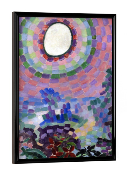 Poster mit schwarzem Rahmen "Landschaft mit Scheibe" artboxONE - Reise,Abstrakt,Reise / Länder,Für Mama,Für Papa