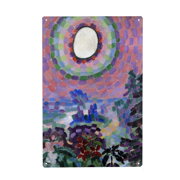 Metall Poster "Landschaft mit Scheibe" artboxONE - Reise,Abstrakt,Reise / Länder,Für Mama,Für Papa