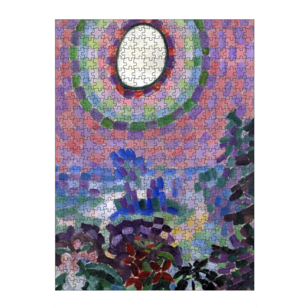 Puzzle Ravensburger "Landschaft mit Scheibe" artboxONE - Reise,Abstrakt,Reise / Länder,Für Mama,Für Papa