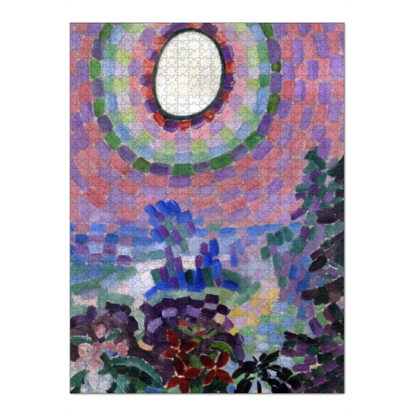 Puzzle Ravensburger "Landschaft mit Scheibe" artboxONE - Reise,Abstrakt,Reise / Länder,Für Mama,Für Papa