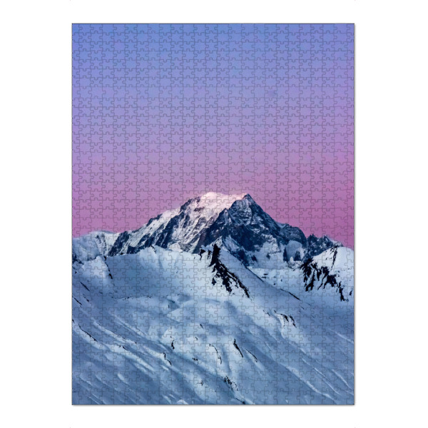 Puzzle Ravensburger "Rosafarbener Bergsonnenuntergang" artboxONE - Natur,Reise,Reise / Länder