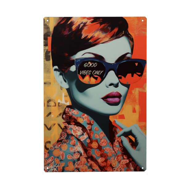 Metall Poster "POPART color Girl" artboxONE - Abstrakt,Menschen,Fashion