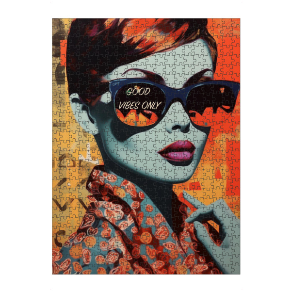 Puzzle Ravensburger "POPART color Girl" artboxONE - Abstrakt,Menschen,Fashion