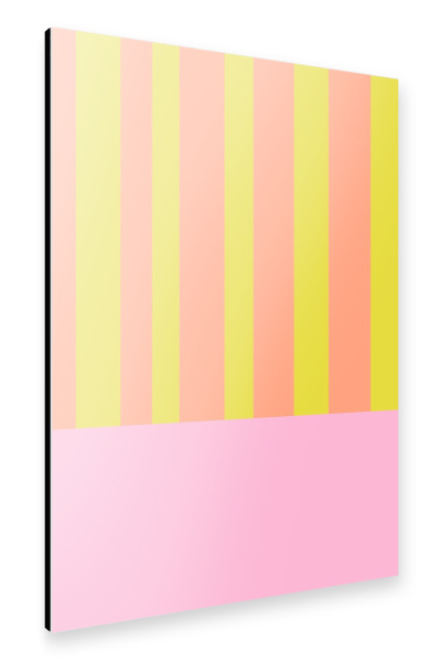 Alu-Dibond "Summer stripes" 30x20 cm artboxONE
