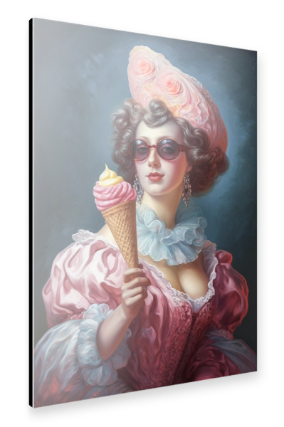 Alu-Dibond "Waffeleis zum Verlieben" 30x20 cm artboxONE